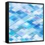 Abstract Blue Background-epic44-Framed Stretched Canvas