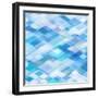 Abstract Blue Background-epic44-Framed Art Print