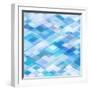 Abstract Blue Background-epic44-Framed Art Print