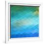 Abstract Blue Background-epic44-Framed Art Print