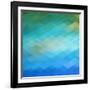 Abstract Blue Background-epic44-Framed Art Print