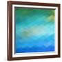 Abstract Blue Background-epic44-Framed Art Print