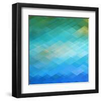 Abstract Blue Background-epic44-Framed Art Print