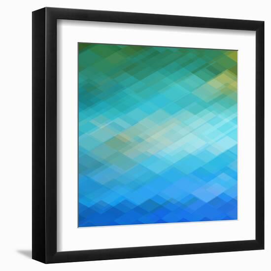 Abstract Blue Background-epic44-Framed Art Print