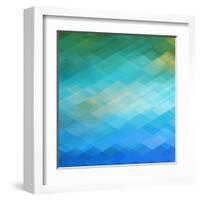 Abstract Blue Background-epic44-Framed Art Print