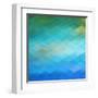 Abstract Blue Background-epic44-Framed Art Print