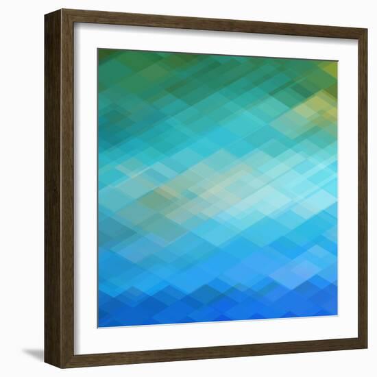 Abstract Blue Background-epic44-Framed Art Print