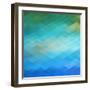 Abstract Blue Background-epic44-Framed Art Print