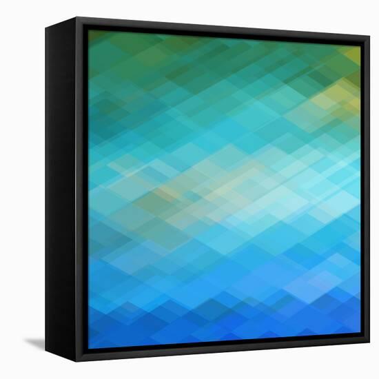 Abstract Blue Background-epic44-Framed Stretched Canvas