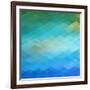 Abstract Blue Background-epic44-Framed Art Print