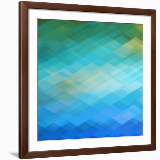 Abstract Blue Background-epic44-Framed Art Print