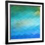 Abstract Blue Background-epic44-Framed Art Print