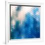 Abstract Blue Background-epic44-Framed Art Print