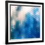 Abstract Blue Background-epic44-Framed Art Print