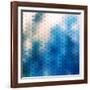 Abstract Blue Background-epic44-Framed Art Print