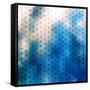 Abstract Blue Background-epic44-Framed Stretched Canvas