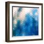 Abstract Blue Background-epic44-Framed Art Print