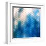 Abstract Blue Background-epic44-Framed Art Print