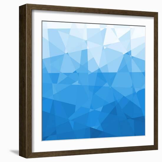 Abstract Blue Background-epic44-Framed Art Print