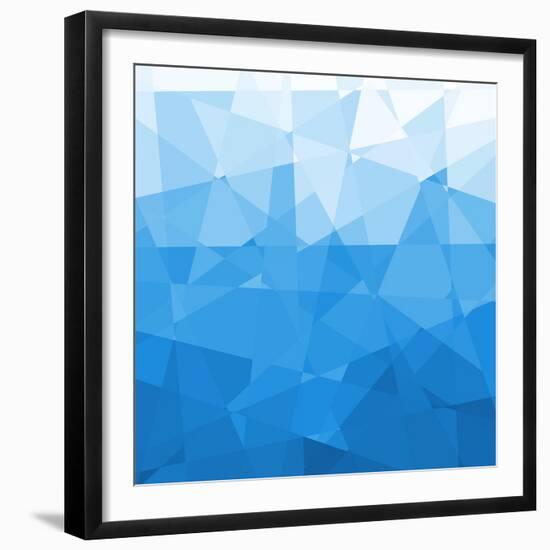 Abstract Blue Background-epic44-Framed Premium Giclee Print