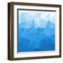 Abstract Blue Background-epic44-Framed Art Print