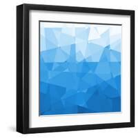 Abstract Blue Background-epic44-Framed Art Print