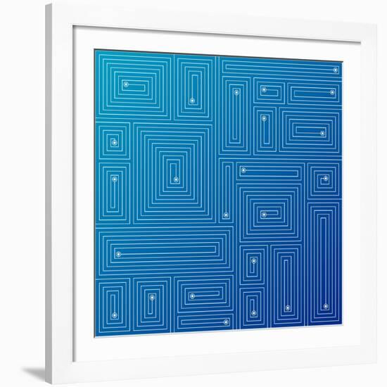 Abstract Blue Background-adistock-Framed Art Print