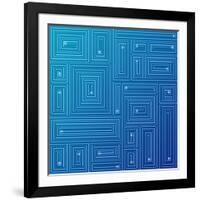 Abstract Blue Background-adistock-Framed Art Print