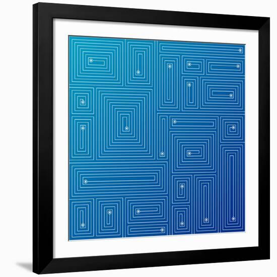 Abstract Blue Background-adistock-Framed Art Print