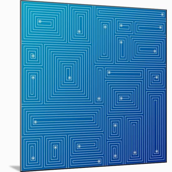 Abstract Blue Background-adistock-Mounted Art Print