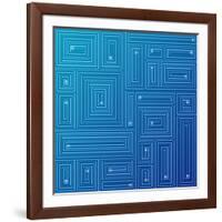 Abstract Blue Background-adistock-Framed Art Print