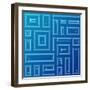 Abstract Blue Background-adistock-Framed Art Print