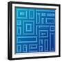 Abstract Blue Background-adistock-Framed Art Print