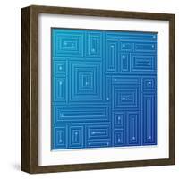 Abstract Blue Background-adistock-Framed Art Print