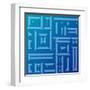 Abstract Blue Background-adistock-Framed Art Print