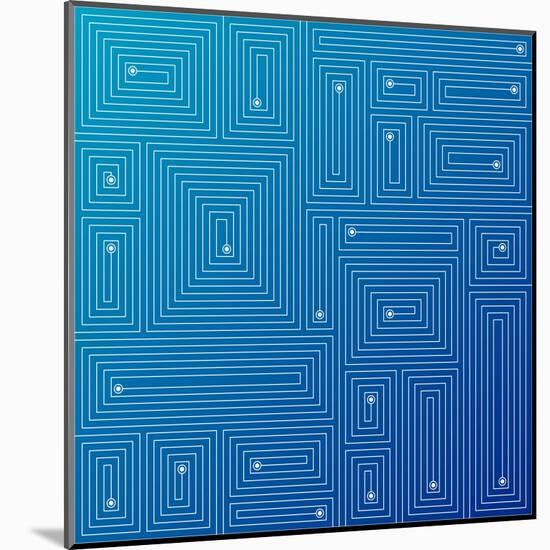 Abstract Blue Background-adistock-Mounted Art Print