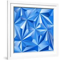 Abstract Blue Background-epic44-Framed Art Print