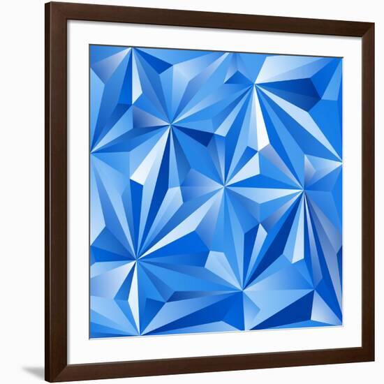 Abstract Blue Background-epic44-Framed Art Print