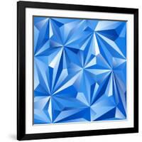 Abstract Blue Background-epic44-Framed Art Print