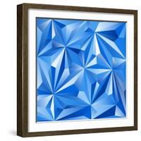 Abstract Blue Background-epic44-Framed Art Print