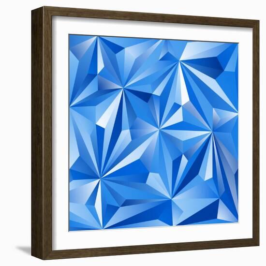 Abstract Blue Background-epic44-Framed Art Print