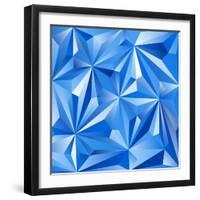 Abstract Blue Background-epic44-Framed Art Print