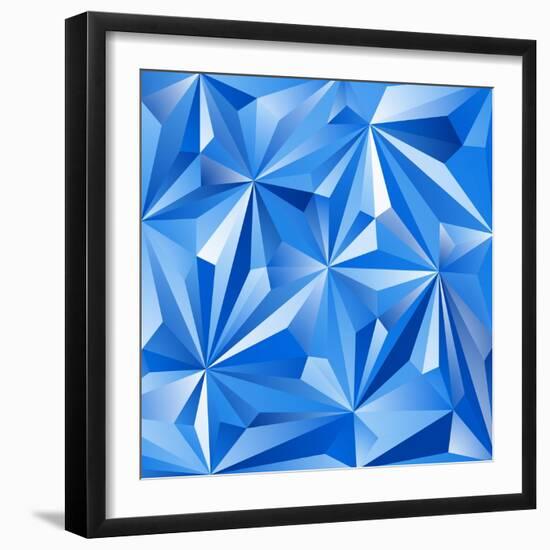 Abstract Blue Background-epic44-Framed Art Print