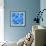 Abstract Blue Background-epic44-Framed Premium Giclee Print displayed on a wall