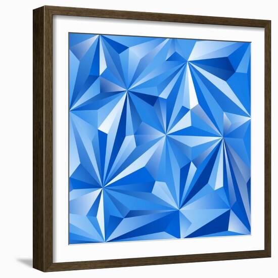 Abstract Blue Background-epic44-Framed Premium Giclee Print