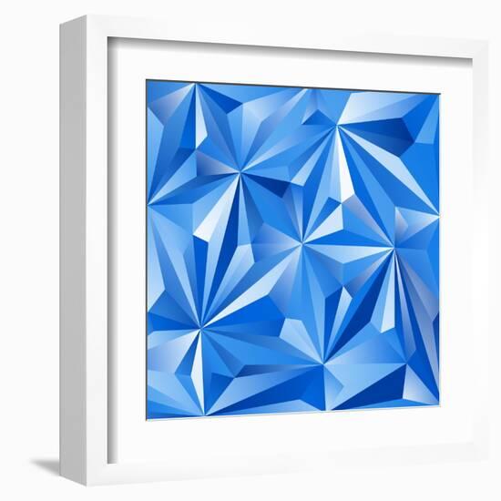 Abstract Blue Background-epic44-Framed Art Print