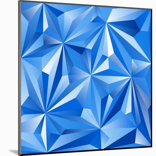 Abstract Blue Background-epic44-Mounted Art Print