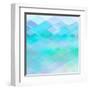 Abstract Blue Background-epic44-Framed Art Print