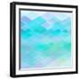 Abstract Blue Background-epic44-Framed Art Print