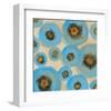 Abstract Blue swhirls-Yashna-Framed Art Print